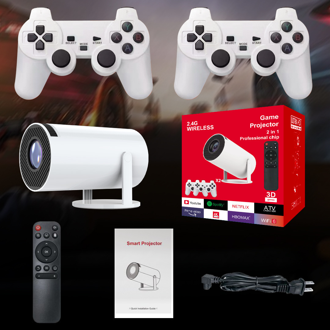 HY300/HY300pro projector, smart Android 4K home wireless portable screen projection 13720P. HY300/HY300pro projector, smart Android 4K home wireless portable screen projection 13720P.