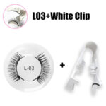 Magnetic false eyelashes set one pair magnetic magnet false eyelashes natural thick false eyelashes quantum eyelashes flatness