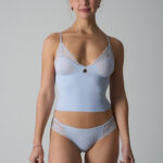 Strappy lingerie and shorts set, sexy lace lace top with bra pads, slim fit, hip-hugging, skin-friendly and breathable underwear for women.