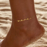 Adjustable Mama Letter Stainless Steel Bracelet Anklet