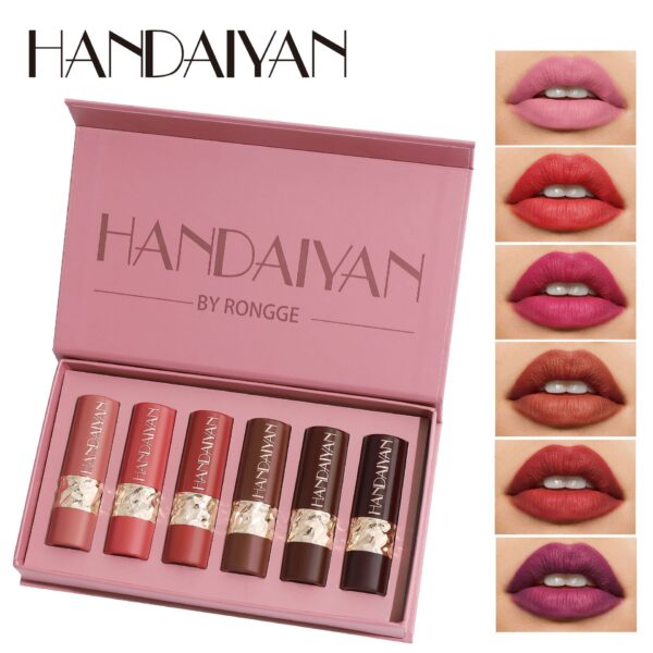 Easy-Color Matte Six-Piece Lipstick Gift Set, Lip Gloss Set Easy-Color Matte Six-Piece Lipstick Gift Set, Lip Gloss Set