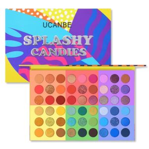 54-Color Sky Blue Candy Eyeshadow Palette, Powder