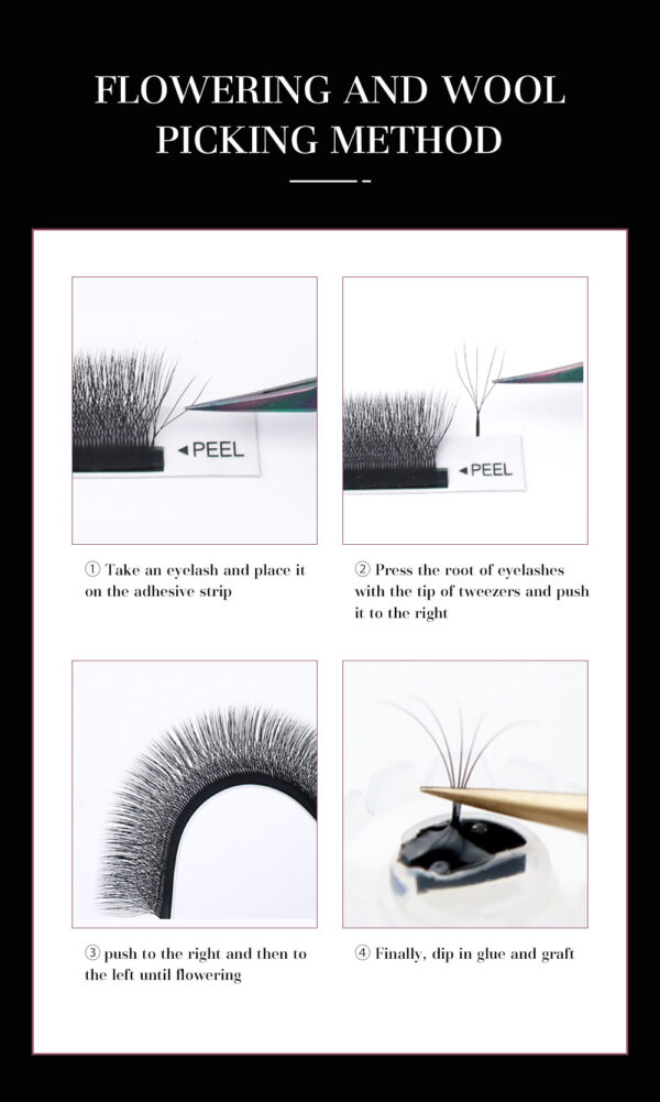 Soft 5-Leaf Clover False Eyelashes with Auto-Bloom Effect