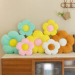 Sunflower Throw Pillow Cushions with 3 D Backrest Support