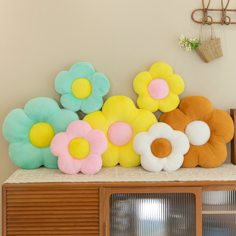 Sunflower Throw Pillow Cushions with 3 D Backrest Support