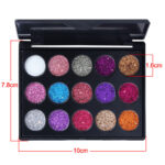 Shimmering 15-Color Diamond Sequin Glitter Eyeshadow Palette