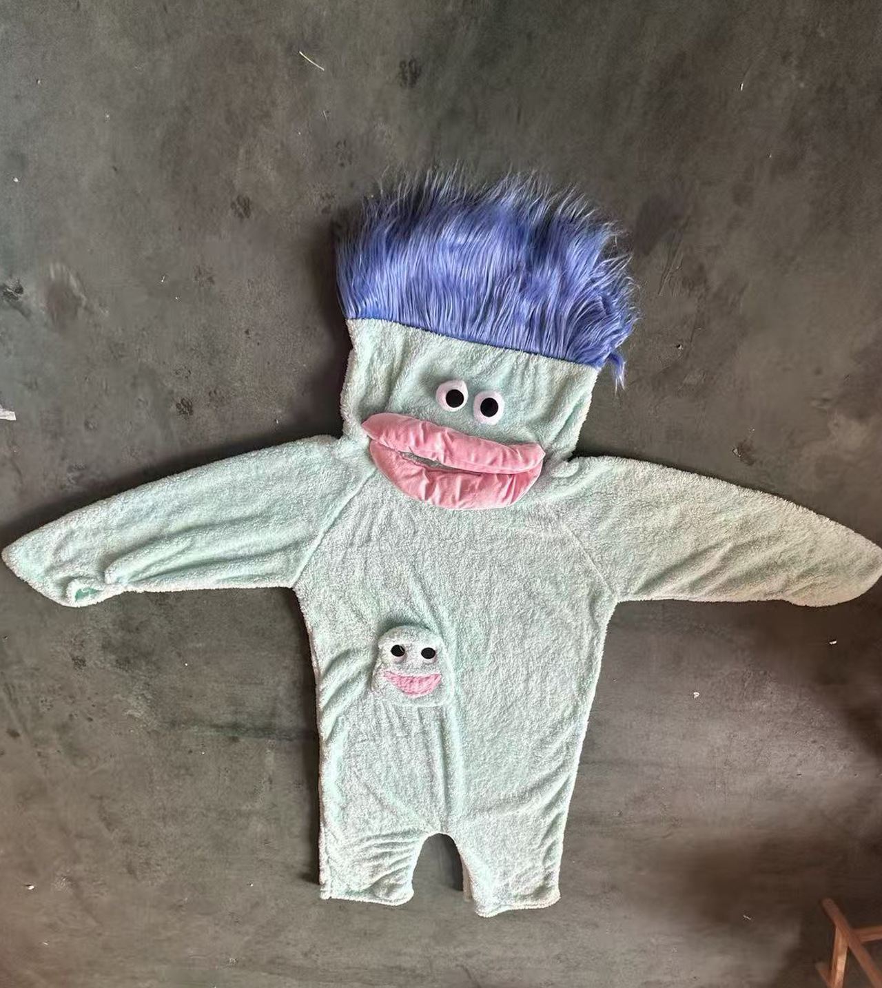 Dopamine-Boosting Monster Bodysuit for Kids, Brushed Fleece