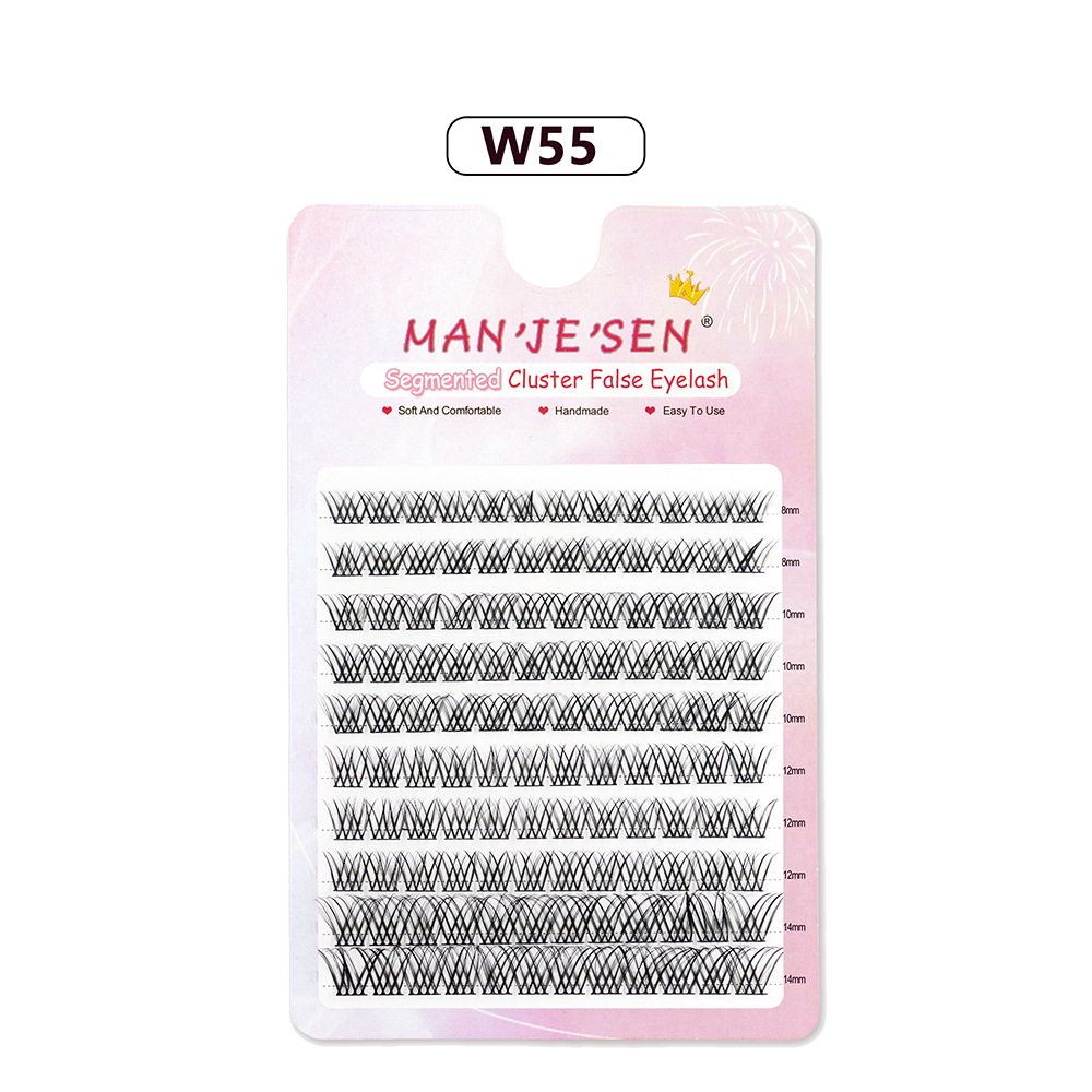 Natural Single Cluster False Eyelashes DIY Extension Set