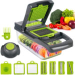 22-Piece Multifunctional Vegetable Cutter Set for Dicing