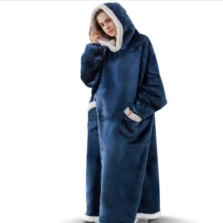 Oversized Wearable Blanket Hoodie Sweatshirt for Warm TV Evenings