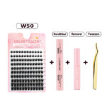 DIY Upper Eyelash Extension Kit with Thick Curly False Lashes