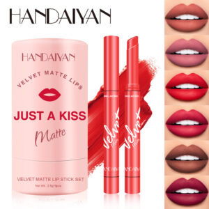 Moisturizing Velvet Matte Lipstick Set, 8-Color Tubes