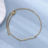 Gold anklet
