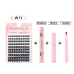 DIY Upper Eyelash Extension Kit with Thick Curly False Lashes