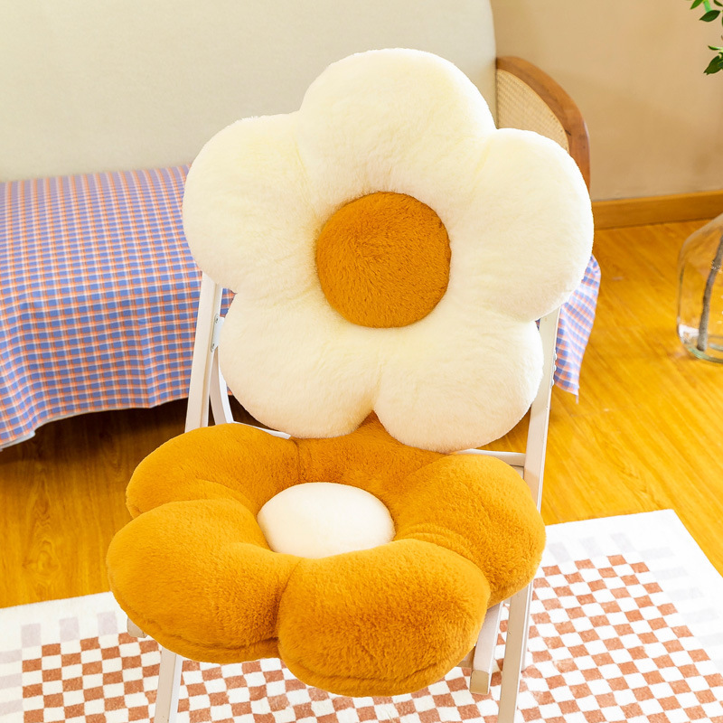 Sunflower Throw Pillow Cushions with 3 D Backrest Support