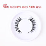 Magnetic glue-free three-magnet false eyelashes set with clips collection one pair of reusable magnetic false eyelashes