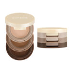 Capel 3-Layer Sandwich Eyeshadow Bento Box - Shimmery Pearl Matte Contouring Side Shading Earth Tones Affordable Student Eyeshadow
