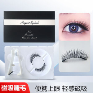New quantum magnetic eyelash curler little devil magnetic false eyelashes 6D magnet eyelashes magnetic glue-free false eyelashes