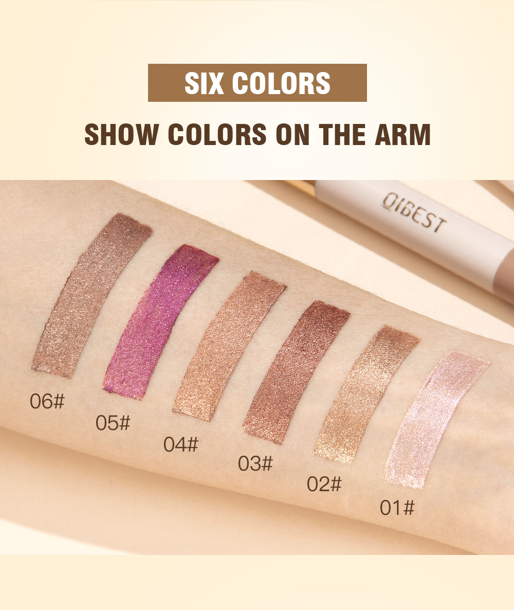 QIBEST Cross-Border Makeup Lazy Shimmering Long-Lasting Contouring Eyeshadow Stick Highlighter Eyeshadow Waterproof and Smudge-Proof QIBEST Cross-Border Makeup Lazy Shimmering Long-Lasting Contouring Eyeshadow Stick Highlighter Eyeshadow Waterproof and Smudge-Proof