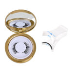 Magnetic glue-free three-magnet false eyelashes set with clips collection one pair of reusable magnetic false eyelashes