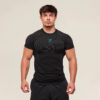 Quick-Drying Breathable Fitness Top for Men, Black Crew Neck Quick-Drying Breathable Fitness Top for Men, Black Crew Neck