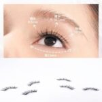 Soft magnetic adhesive zero-glue false eyelashes, ultra-natural, realistic, thick, curled, and portable M02 style, the same style as YueTong false eyelashes.