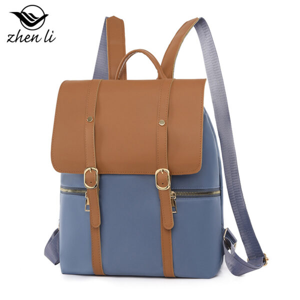 Zhenli Backpack, Niche Oxford Cloth College Style Retro Backpack for Women, Cross-border Bag Wholesale