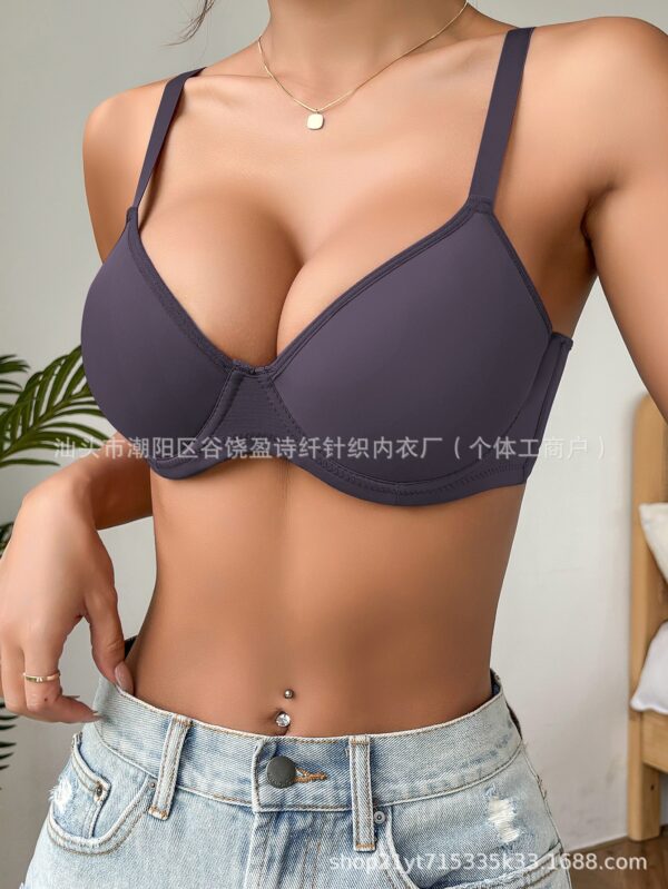 European and American cross-border temu specializes in summer thin push-up bras that support side breasts, prevent sagging, and provide shaping.