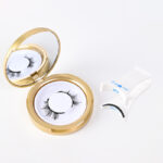 Magnetic glue-free three-magnet false eyelashes set with clips collection one pair of reusable magnetic false eyelashes
