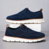 Breathable Mesh Flyknit Loafers for Men Plus Sizes - Lightweight