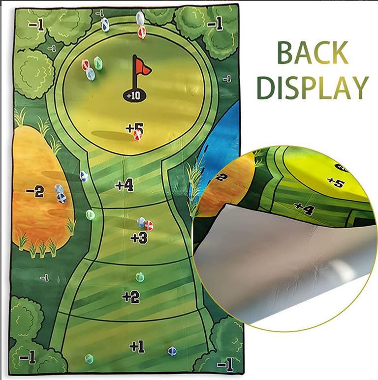 Improves Golf Practice with Flannel Hitting Mat & Balls Set Improves Golf Practice with Flannel Hitting Mat & Balls Set