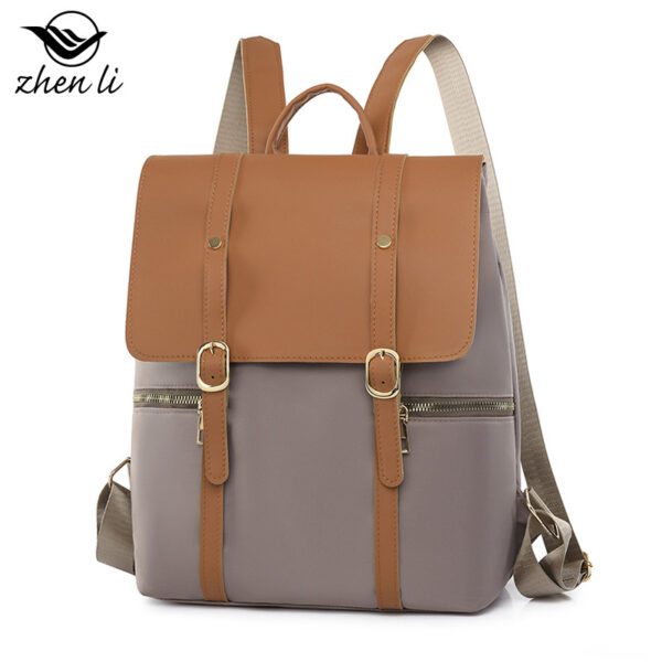 Zhenli Backpack, Niche Oxford Cloth College Style Retro Backpack for Women, Cross-border Bag Wholesale