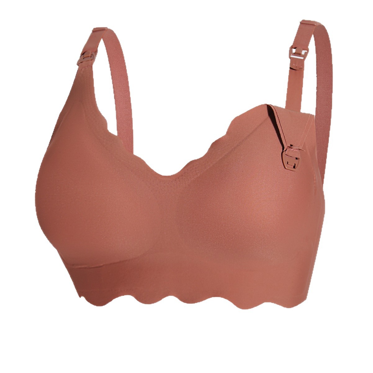 Front-Opening Wire-Free Nursing Bra for Postpartum, Black