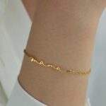 Adjustable Mama Letter Stainless Steel Bracelet Anklet
