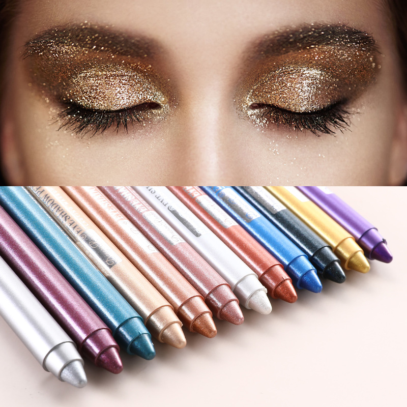 Pearlescent Eyeshadow Pen with Sharpener, Metallic Luster