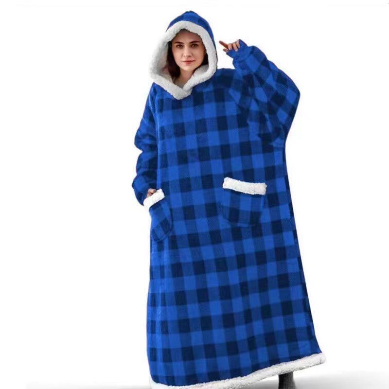 Oversized Wearable Blanket Hoodie Sweatshirt for Warm TV Evenings