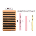 Natural Single Cluster False Eyelashes DIY Extension Set