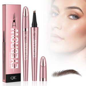 Waterproof Four-Pronged Liquid Eyebrow Pencil for Smudge-Proof Brows