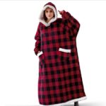 Oversized Wearable Blanket Hoodie Sweatshirt for Warm TV Evenings