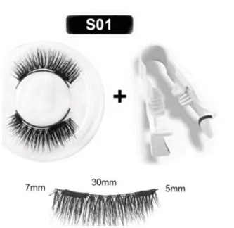 Magnetic false eyelashes set one pair magnetic magnet false eyelashes natural thick false eyelashes quantum eyelashes flatness