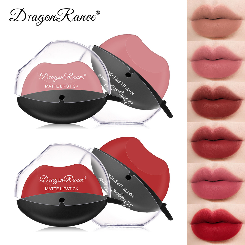 Sip into makeup lazy lip lipstick lipstick is not easy to fade matte makeup effect matte lipstick big red lipstick