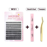 Natural Single Cluster False Eyelashes DIY Extension Set