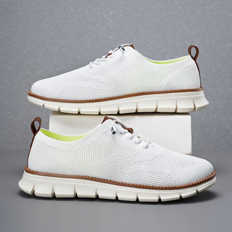 Breathable Mesh Flyknit Loafers for Men Plus Sizes - Lightweight Breathable Mesh Flyknit Loafers for Men Plus Sizes - Lightweight