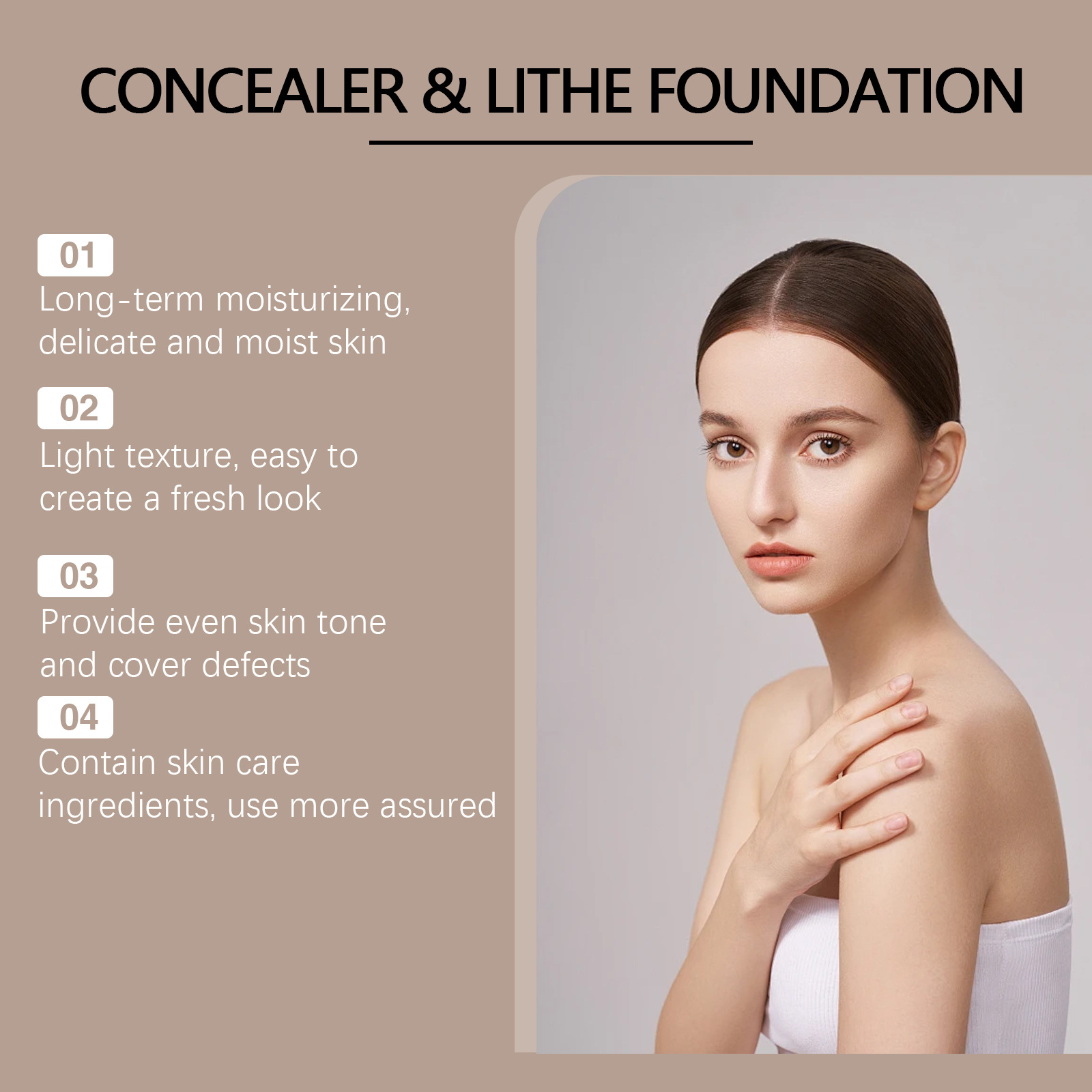 Moisturizing Liquid Foundation for Daily Wear, Hydrating
