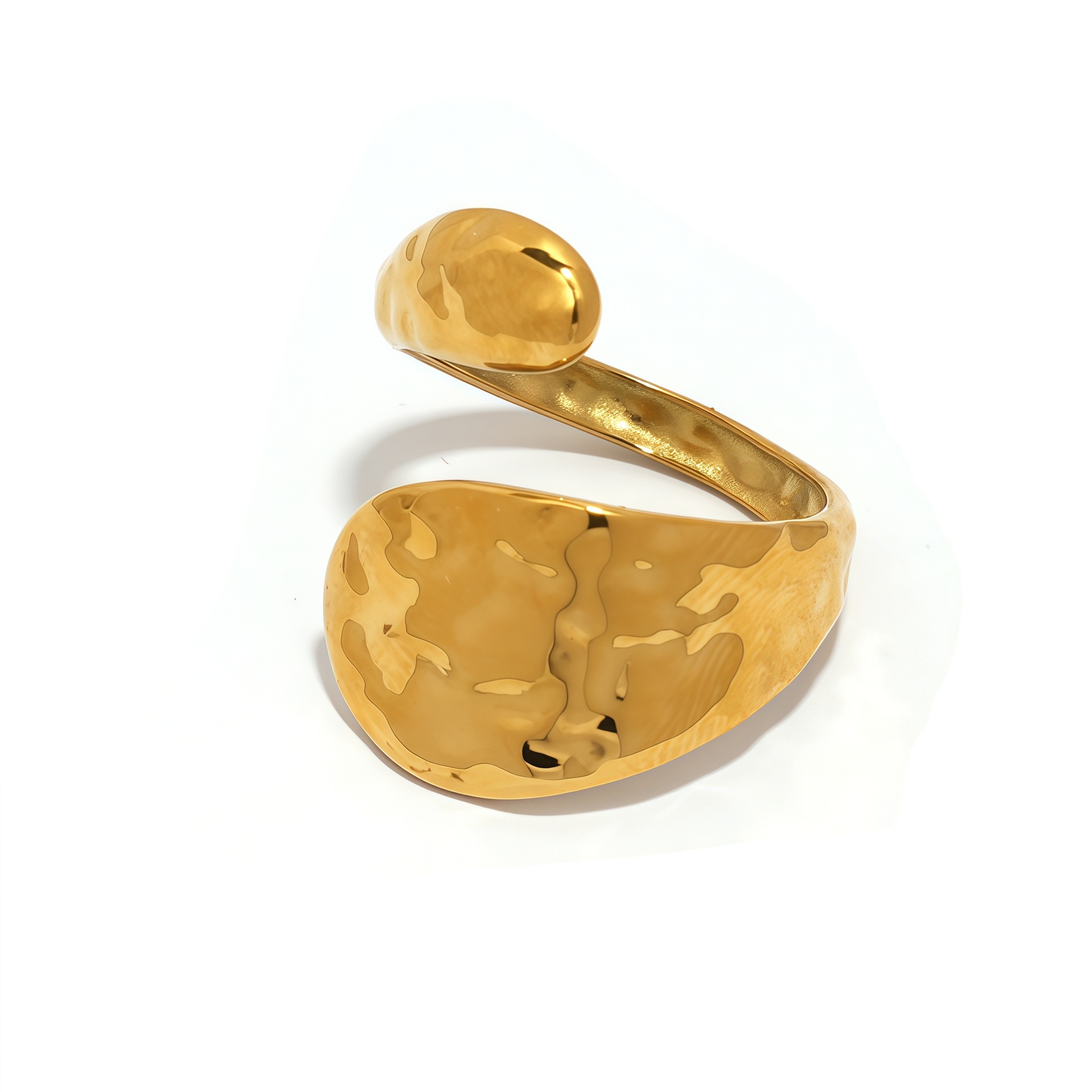 Interwoven Line Ring for Women, Stackable Open Wear