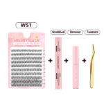 DIY Upper Eyelash Extension Kit with Thick Curly False Lashes