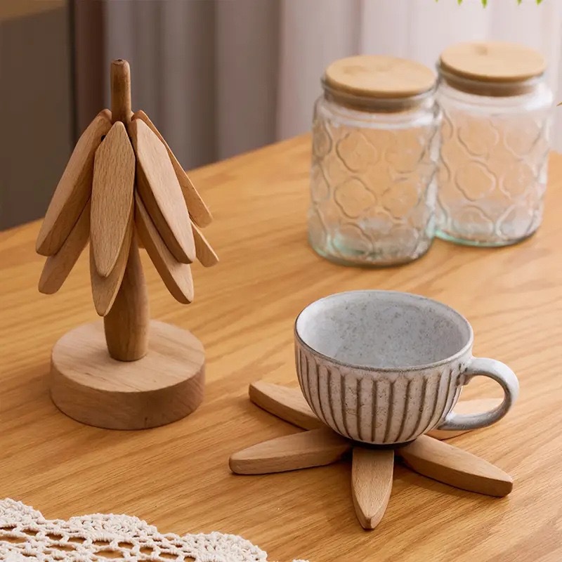 Anti-Scalding Heat-Resistant Solid Wood Coaster - Irregular Anti-Scalding Heat-Resistant Solid Wood Coaster - Irregular