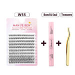 Natural Single Cluster False Eyelashes DIY Extension Set
