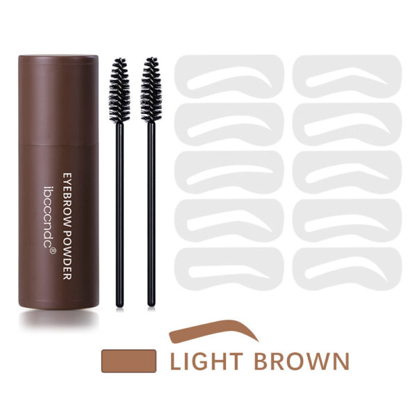 Natural Finish Eyebrow Powder Pencil Set - Dark Brown Natural Finish Eyebrow Powder Pencil Set - Dark Brown