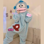 Dopamine-Boosting Monster Bodysuit for Kids, Brushed Fleece